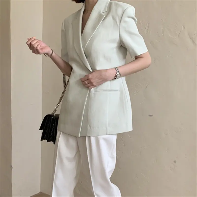 Модная шикарная уличная одежда HziriP в стиле ретро для отдыха тонкая однотонная