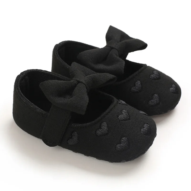 

Baby Girls First Walkers Newborn Shoes Cute Bowknot Infant Prewalker Soft Bottom Anti Slip Toddler Girls Princess Shoes
