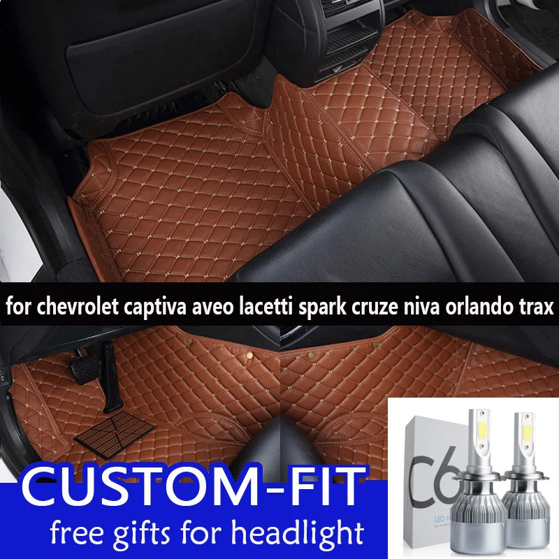 Автомобильные коврики для chevrolet captiva aveo lacetti spark cruze niva orlando trax Shenlao универсальные кожаные пользовательские автомобильные коврики