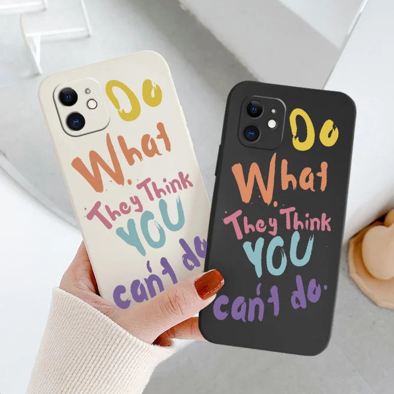 

Colored Letters Liquid Case For iPhone 12 13 Pro Max Mini 11 Pro Max X XR XS MAX SE2020 8 7 Plus 6 6S Plus Soft Phone Cover Case