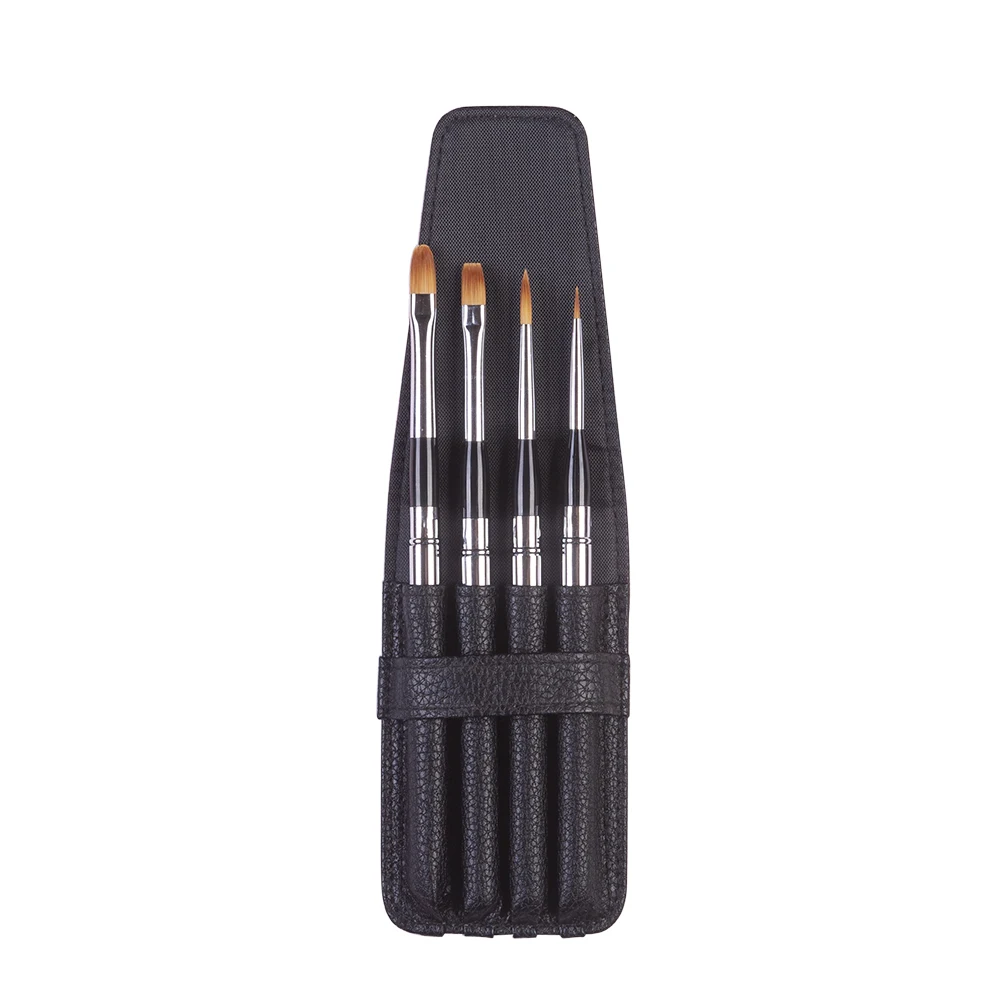 Высококачественный PBT-782 4 шт./компл. taklon hair алюминиевый наконечник колпачок Акварельная акриловая краска набор кистей с сумка из полиуретана