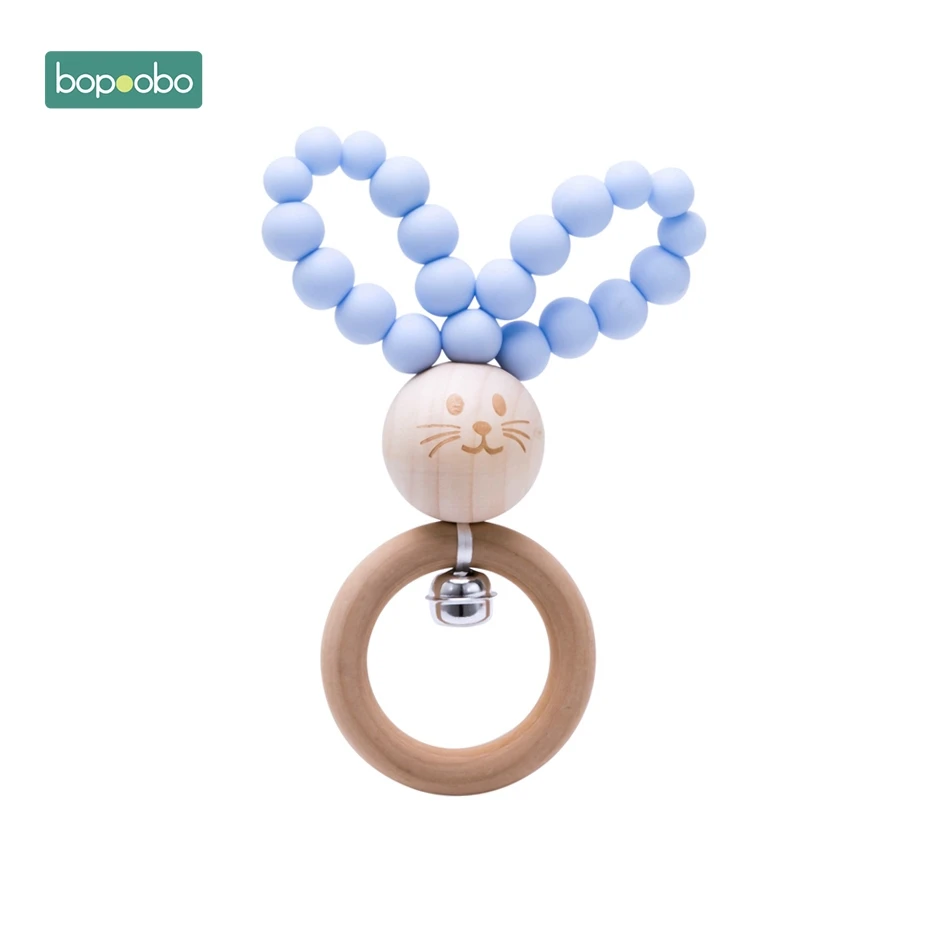 Type-23 Детские игрушки bopobo, 1 шт., Прорезыватель для зубов из пищевого силикона с бусинами, погремушка для кормления, Детские Прорезыватели для зубов, игры в спортзал, автомобиль, прорезыватели, игрушки Монтессори - Цвет: Type-23