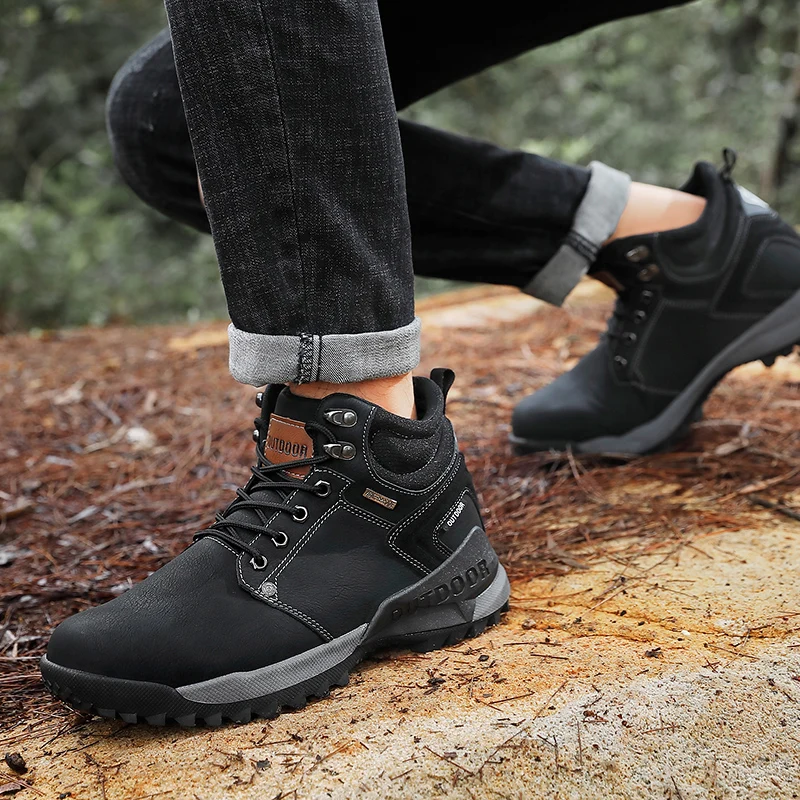 

Casual Shoes For Men High Sneakers Mens Boots Casual Man Shoes Men's Winter Hightop Thick Sole Men Shoe Top For Sports
