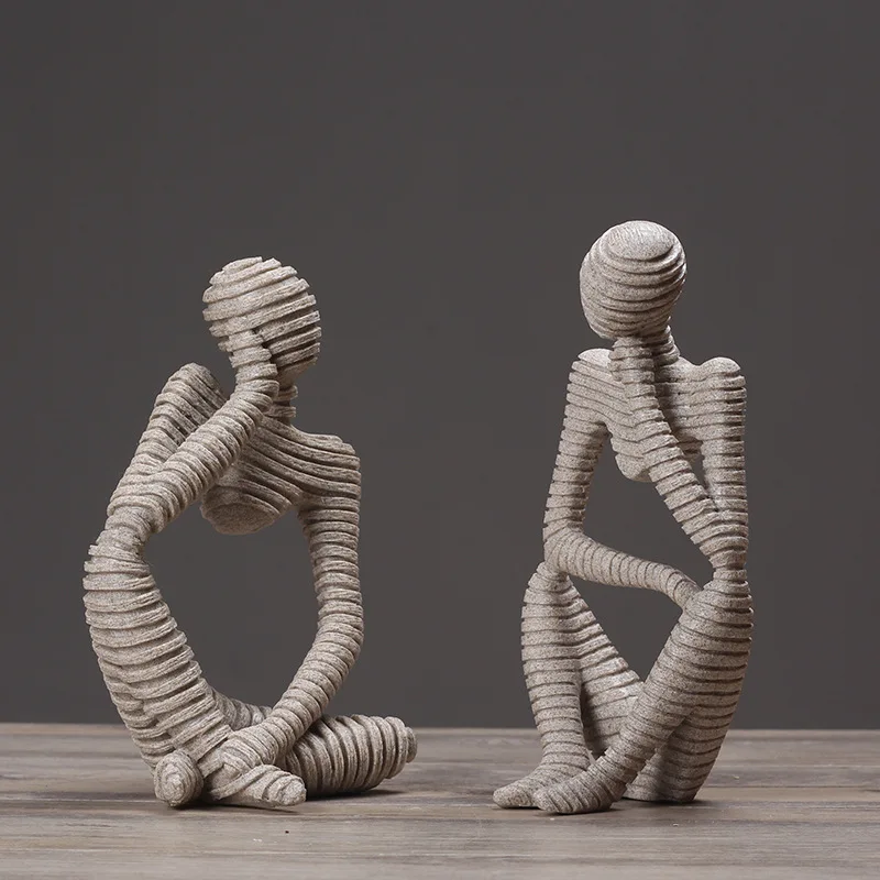 

Креативные современные абстрактные фигуры в скандинавском стиле для дома, кабинета, ТВ-фрески, украшения шкафа, аксессуары, подарки, стол, д...