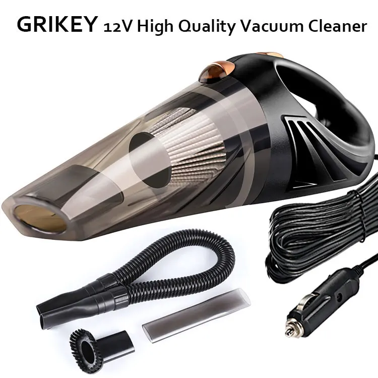 GRIKEY 4800Pa маленький автомобильный пылесос 120 Вт Портативный пылесос Авто большая емкость моющий пылесос автомобильный автопылесос