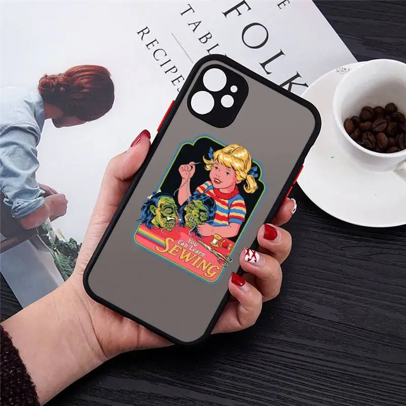 

Let's Summon Demons Graphic Phone Cases Matte Transparent for iPhone 7 8 11 12 s mini pro X XS XR MAX Plus cover funda