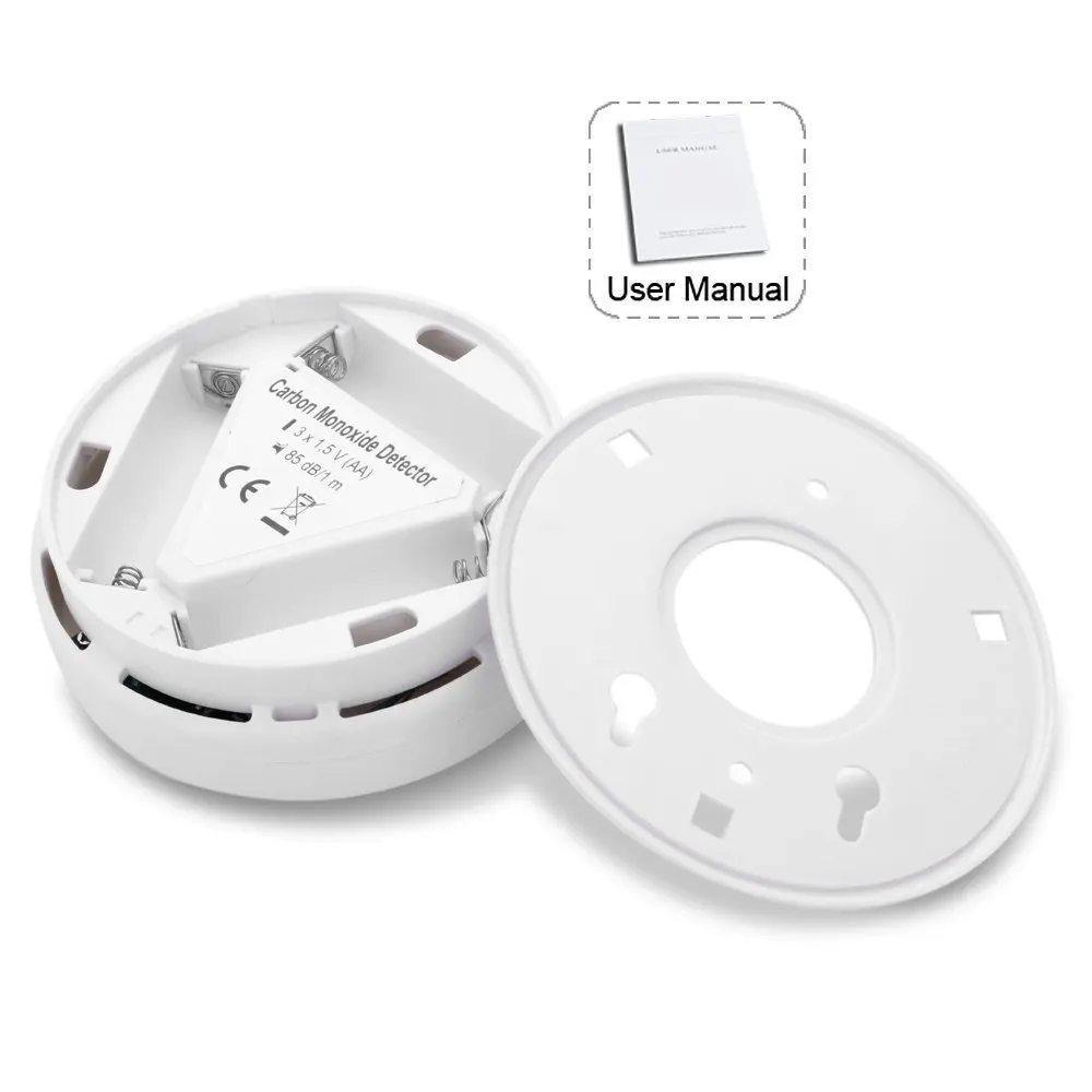 Independent CO Carbon Monoxide Sensors&ampAlarm Security Protection LCD Sensor Warning Alarm 85db Poisoning Detector | Безопасность и