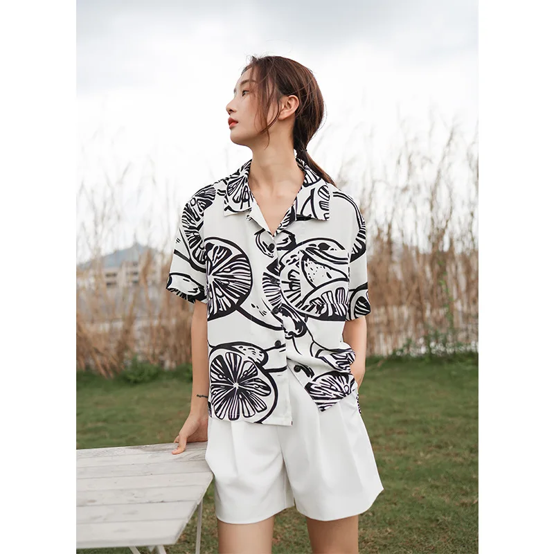 Женская блузка лето 2019 корейский Кардиган-кимоно шикарная Повседневная рубашка