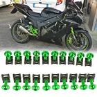 Комплект винтов для обтекателя мотоцикла KAWASAKI ER-5 ER6N ER6F EX250R GPZ500S GTR1400 20 шт., крепежные зажимы 6 мм, комплект пружинных гаечных болтов