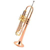 musical instrument trumpet b flat three tone for beginner professional player small trumpets falling tune b