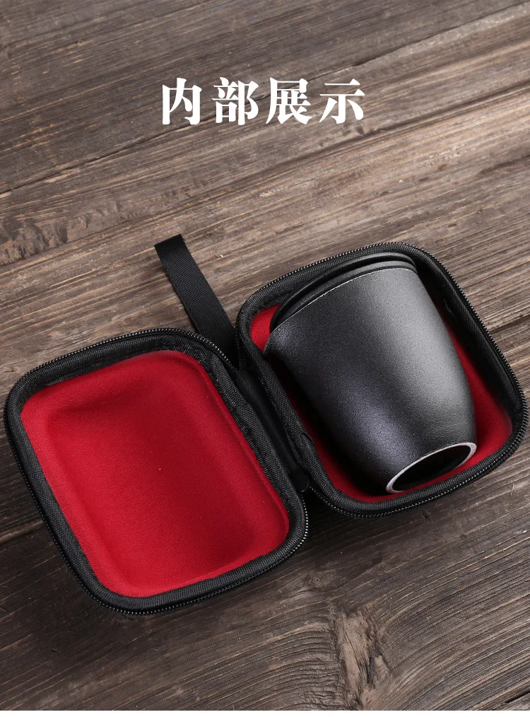 Китайский Чай путешествия набор чайный кунг-фу комплект Керамика Портативный