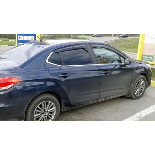 Ветровики для ситроен с4 c4 сетроен дефлекторы окон дождевики на окна козырьки