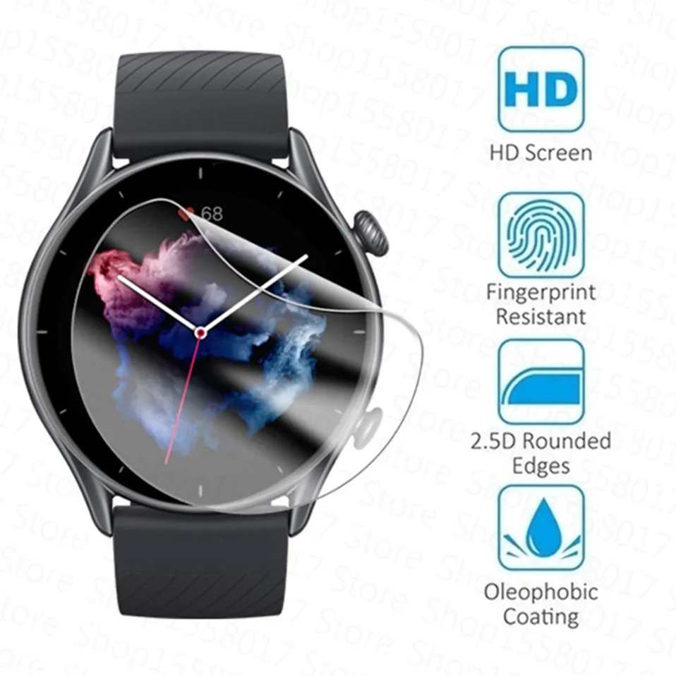 Гидрогелевая защитная пленка 3 шт. для Xiaomi Huami Amazfit GTR Pro полное покрытие Защита