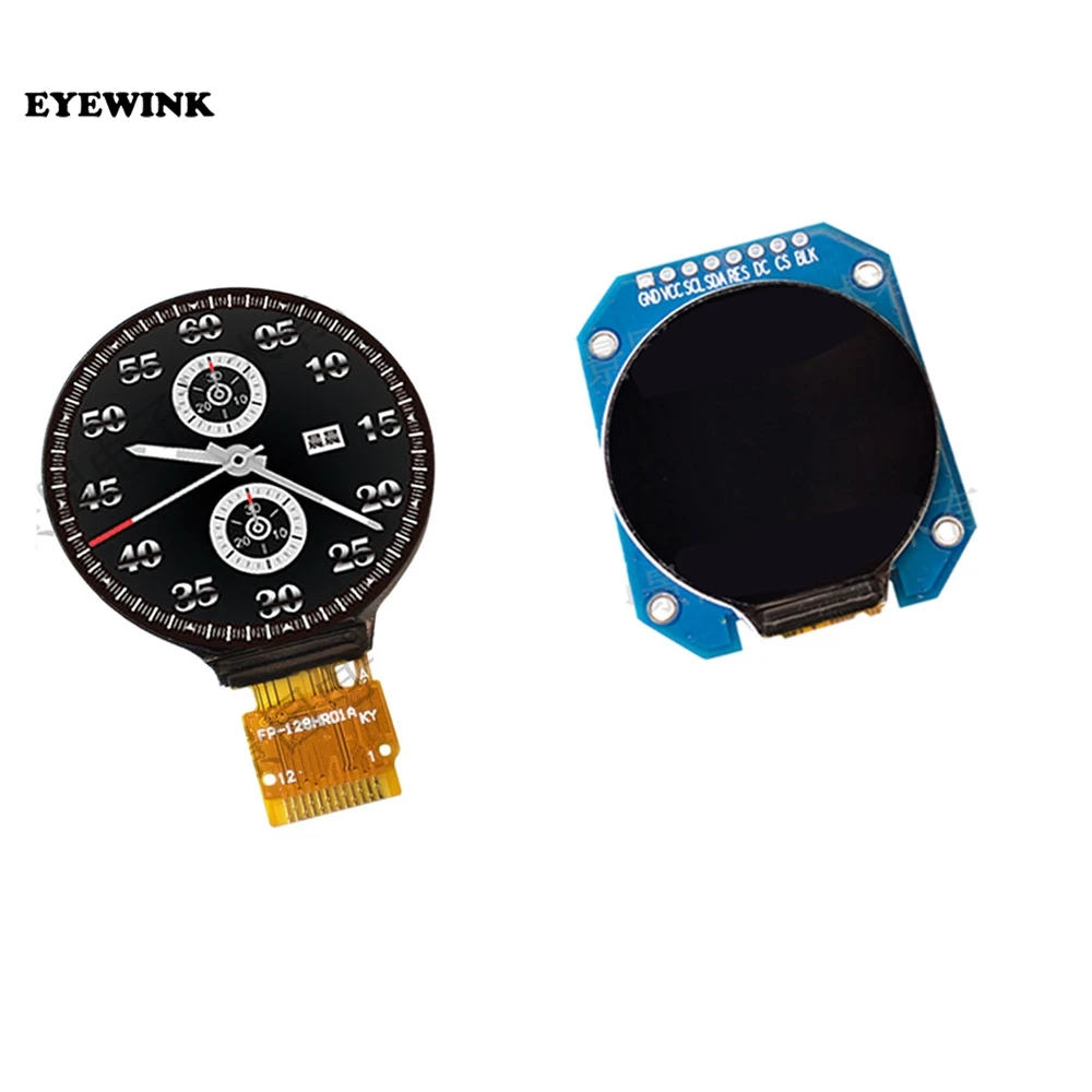 DC 3 V 1 28 дюймов TFT ЖК дисплей Дисплей модуль круглый RGB 240*240 GC9A01 драйвер 4 провода SPI