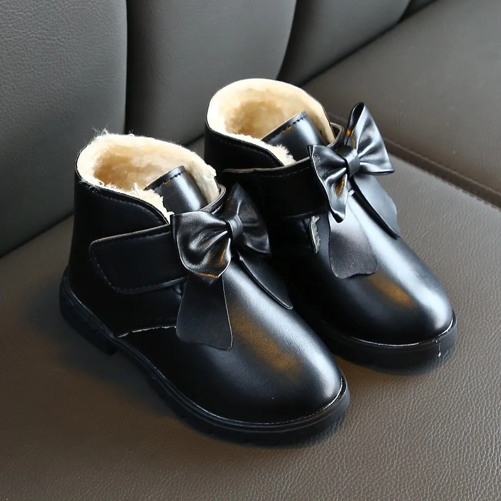 Зимнее пальто для девочек Детские носки с бантиком верхняя одежда Теплый