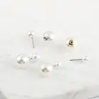 20 шт., жемчужный бисер шпилька серьга белого цвета и цвета слоновой кости, гайки для самостоятельного изготовления ювелирных изделий, основание для сережек