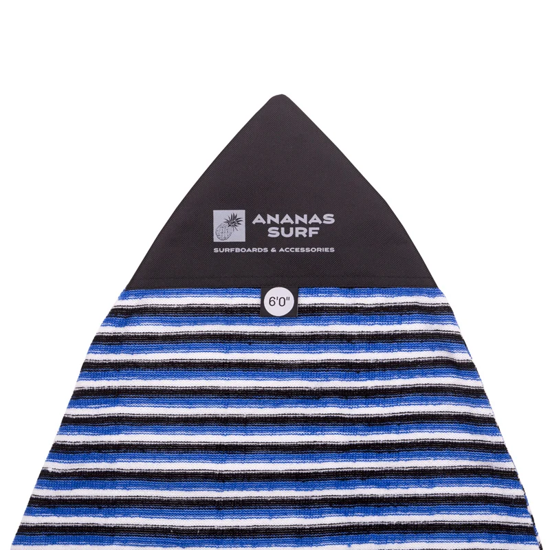 Blue-Black-White Ananas серфинга носок точка нос мягкий чехол мешок кайт wakesurf фольга доска Защитная 6'" 180 см стрейч ткань - Цвет: Blue-Black-White