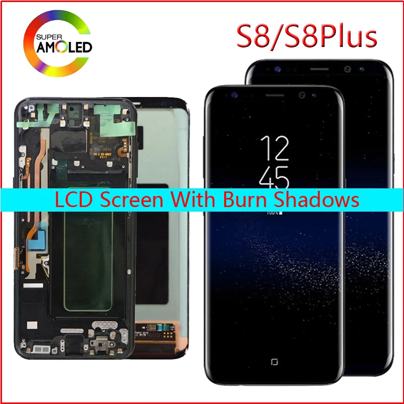 ЖК-дисплей для samsung Galaxy S8, ЖК-дисплей S8 plus, G950, G950F, G955fd, G955F, G955, с тенью, с сенсорным экраном, оцифровать