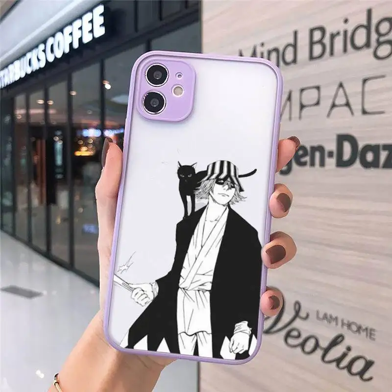 

Japanese anime Bleach Phone Case Matte For iPhone 12 Mini 11 Pro XR XS Max 7 8 Plus X Hard PC Back Cover