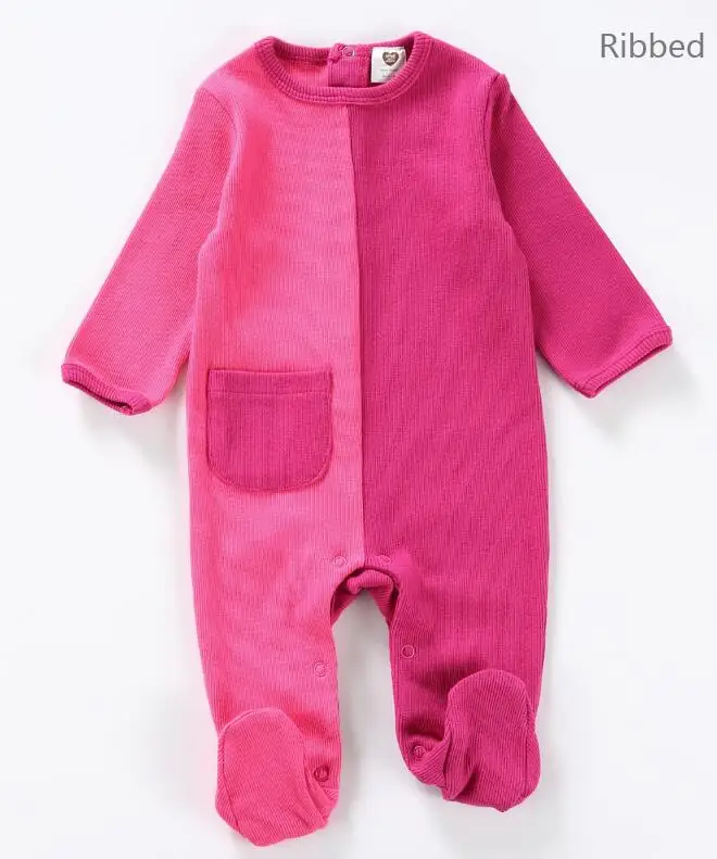 mid-pink Боди для малышей; пижамы; детская одежда с длинными рукавами; одежда для детей; комбинезоны для новорожденных; Одежда для мальчиков и девочек; Детский комбинезон - Цвет: mid-pink