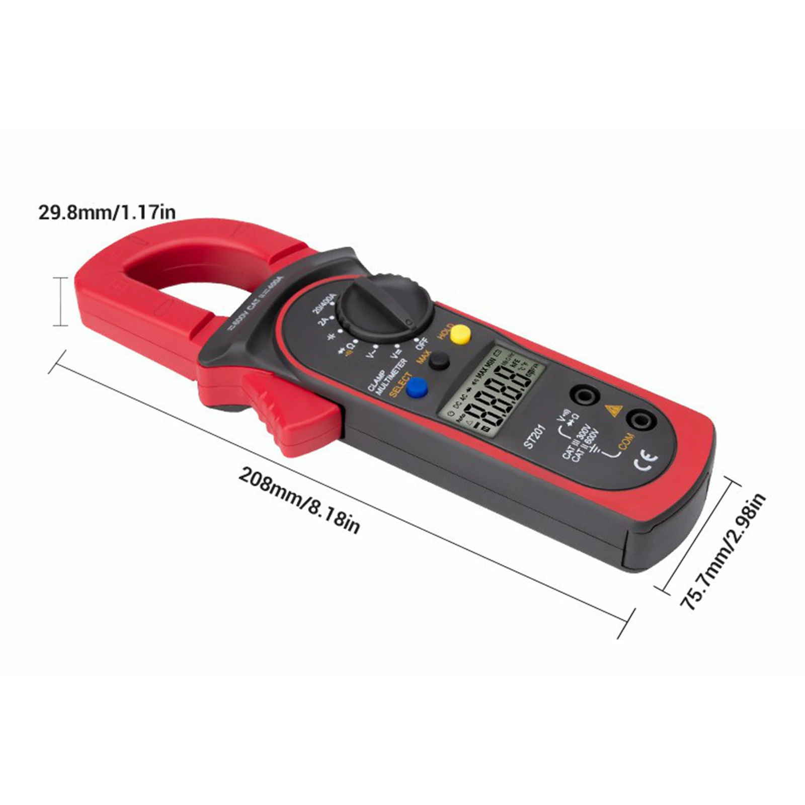 Измеритель тока и напряжения портативный токоизмеритель переменного