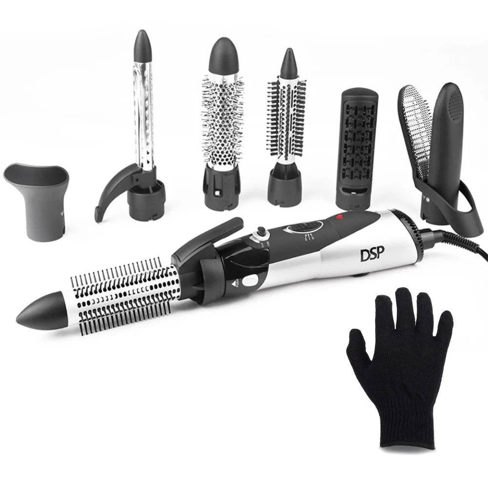 

Styler 7 In1 Electric Blow Dryer Comb Hair Curling Wand Detachable Hair Brush Kit Negative Ion Hair Curler Straightener