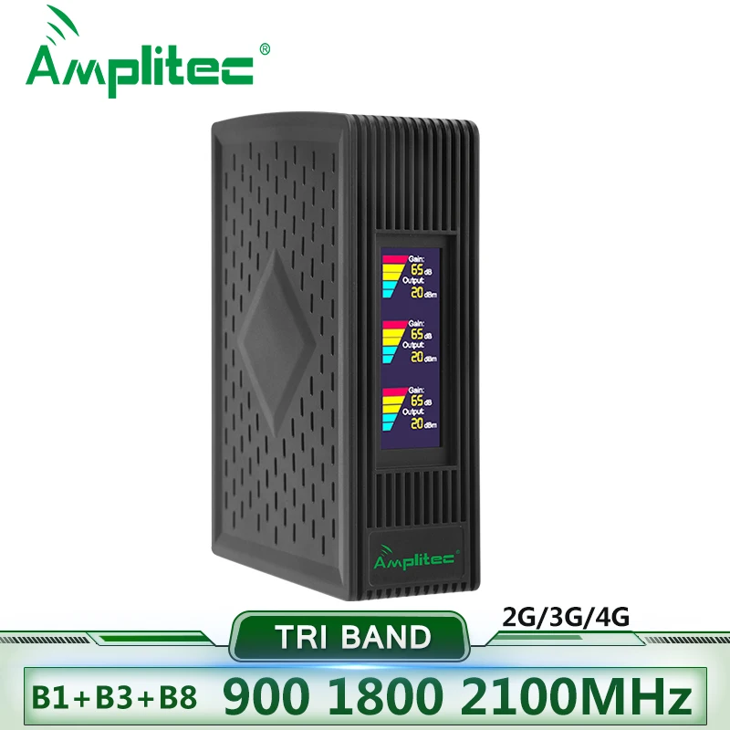 Трехдиапазонный усилитель сигнала 2G 3G 4G GSM 900 + DCS/LTE 1800 (диапазон 3)+ UMTS/WCDMA 2100 1)