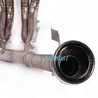 Titanium Alloy Motorcycle Exhaust Escape Full System For BMW S1000RR 2020 2019 Front Mid Link Pipe Carbon Fiber Muffler Slip On