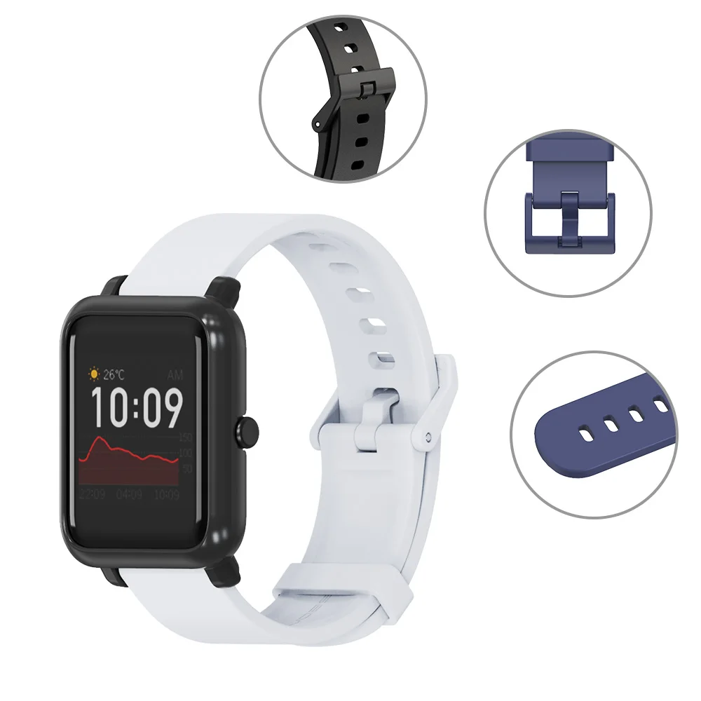 Фото Чехол для Amazfit ремешок Bip, Amazfit GTS, умные браслеты на запястье Защитный Браслет, чехол-бампер в наборе для Amazfit Bip S Lite №4