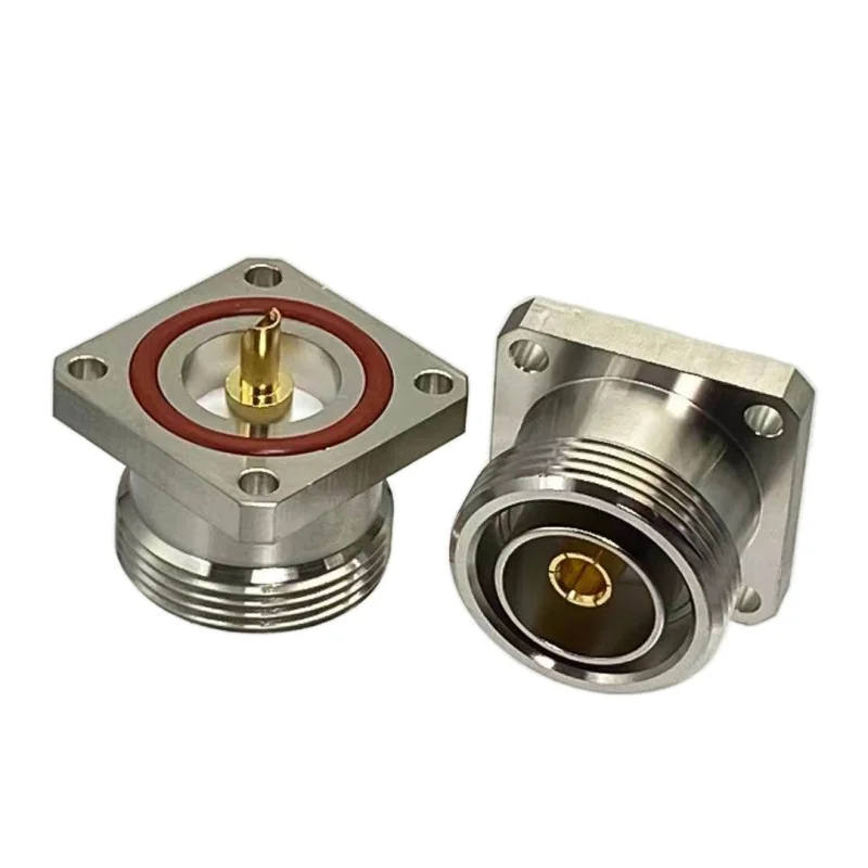 

1 шт. переходник с внутренним разъемом 7/16 DIN, 4 отверстия, фланцевое паяльное крепление, RF коаксиальный конвертер, Прямой Новый