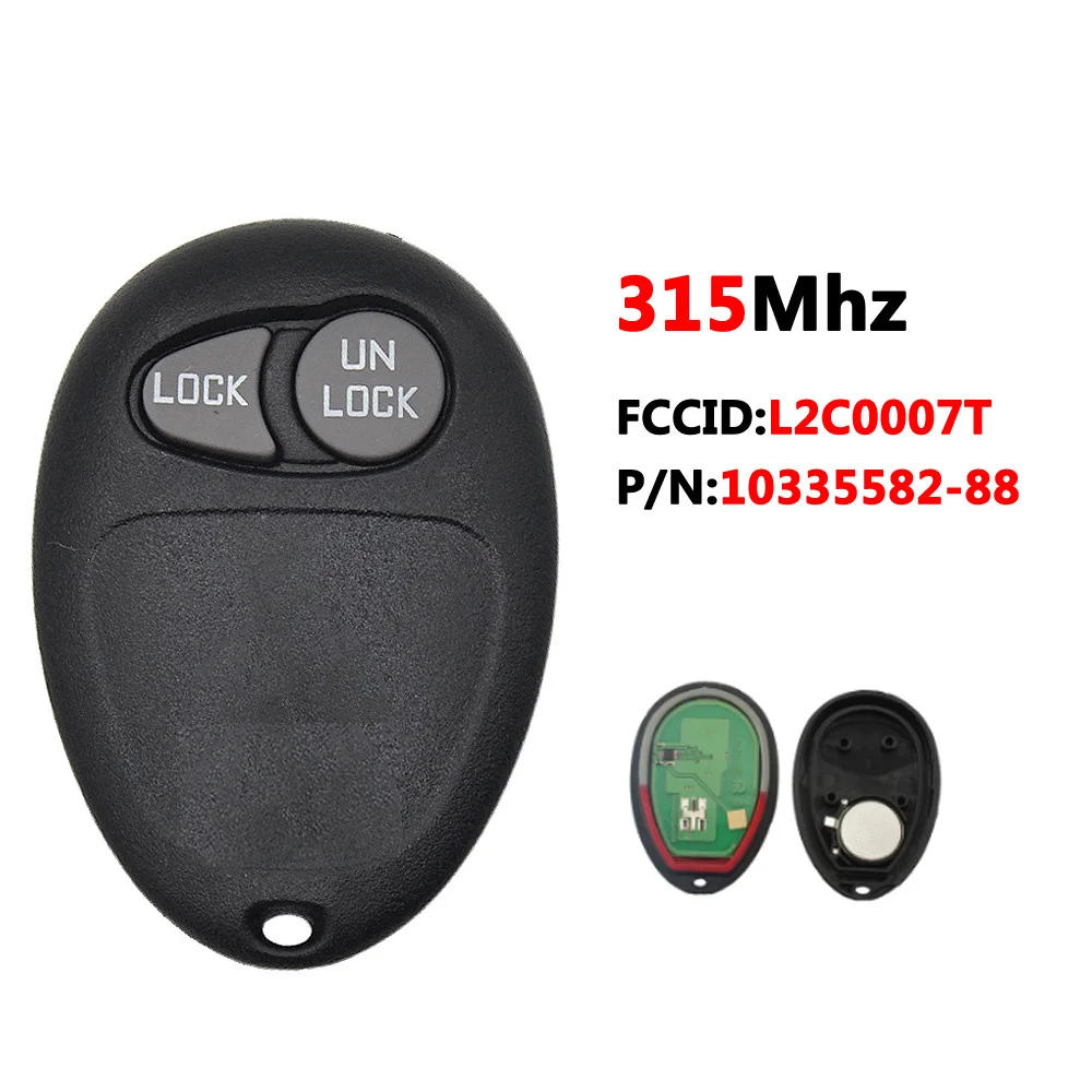 

Брелок XNRKEY L2C0007T 2B без ключа 315 МГц для Buick Key P/N 10335582-88