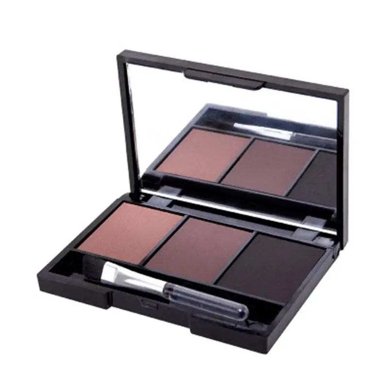 3 цвета пудра для бровей палитра Длительное Действие легко окрашивается Водонепроницаемый макияж Пудра с