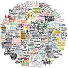 103050100 шт мотивационные обучения наклейки с фразами ноутбук гитары Чемодан скейтборд Водонепроницаемый крутые стикеры Наклейка детская игрушка