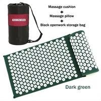massager cushionpillow body head foot massager acupressure mat relieve stress pain spike yoga mat with pillow with bag