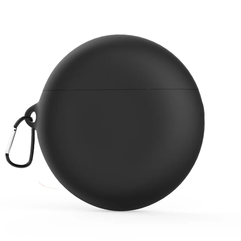 AKBNSTED милый мультфильм шаблон силиконовый защитный чехол для huawei Freebuds 3 беспроводной Bluetooth наушники Замена чехол - Цвет: Black