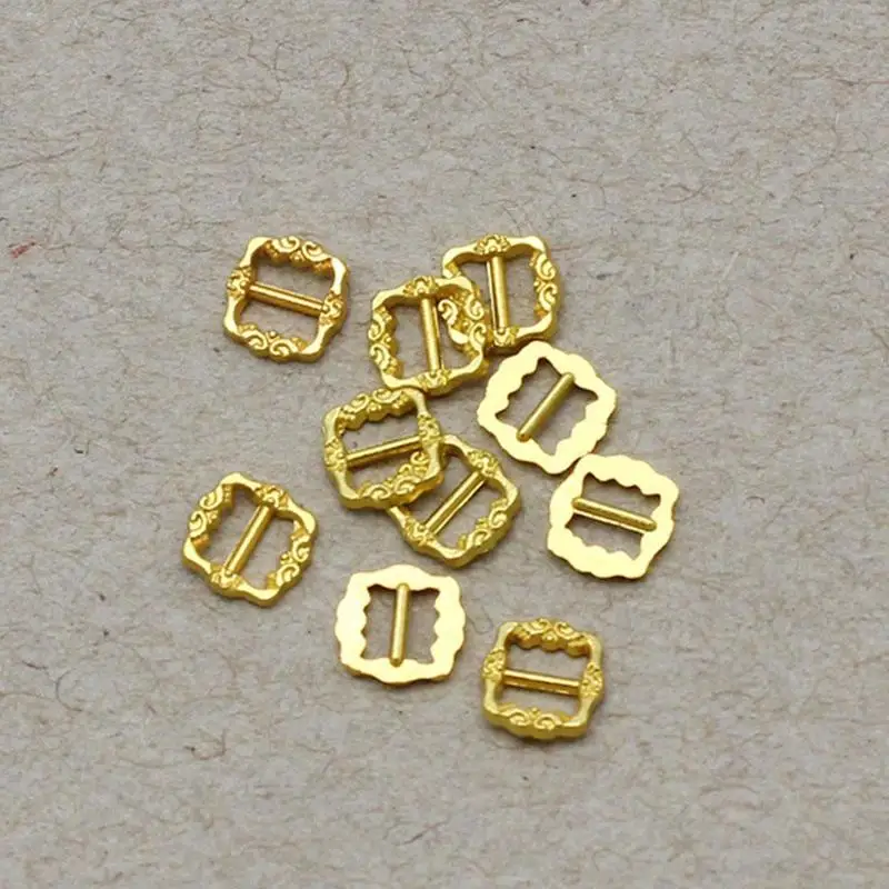 

50PCS 3.5mm 4mm mini doll shoe buckle super belt buckle Sewing Buckles doll button Girls Accessories Trousers small Bag Dol T4L4
