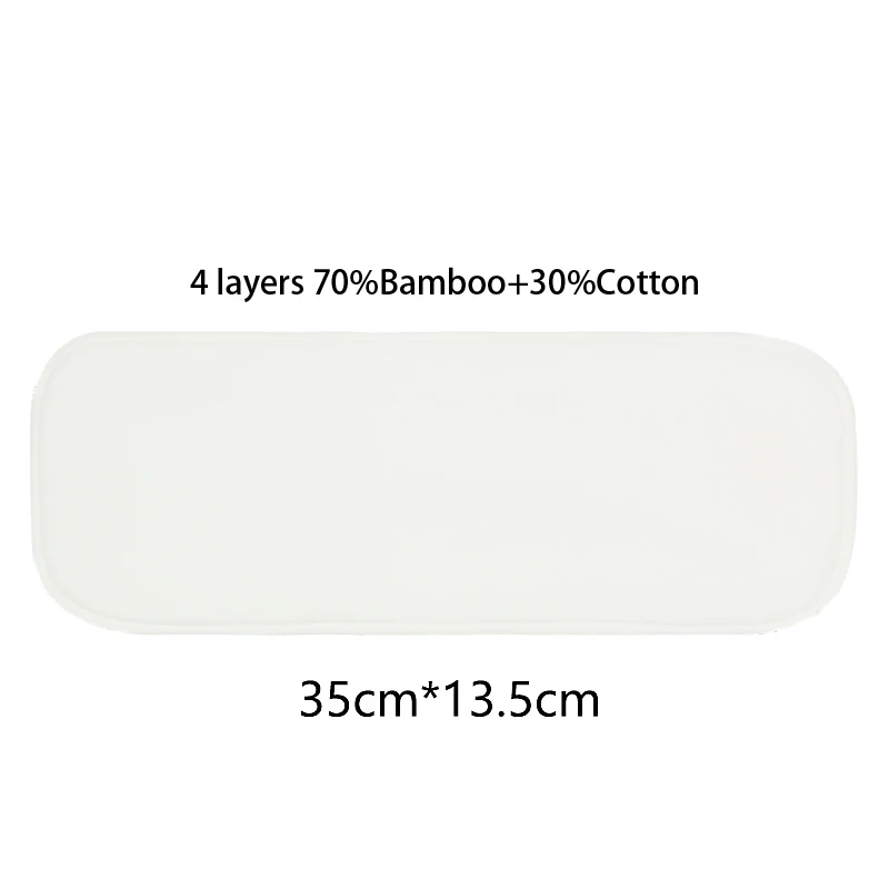 Rainbow & Iris-pa&ntilde;al de algod&oacute;n de bamb&uacute; saludable, inserci&oacute;n de pa&ntilde;al, s&uacute;per suave, absorbente, transpirable, 10 Uds.-3