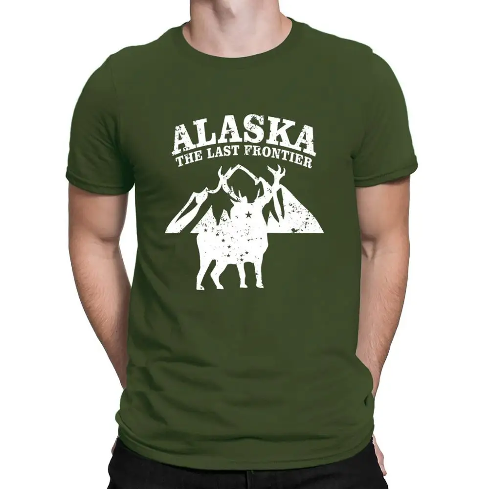 Футболка Alaska The Last Frontier аутентичная Винтажная футболка в стиле хип хоп из 100%