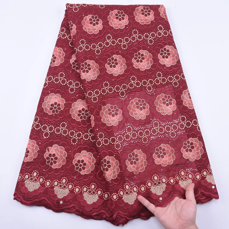 Лидер продаж африканская кружевная ткань из чистого хлопка высококачественное