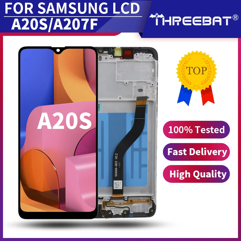 6 5 &quotНовый AMOLED для Samsung Galaxy A20s A207 A207F SM ЖК дисплей экран замена дигитайзер в сборе +