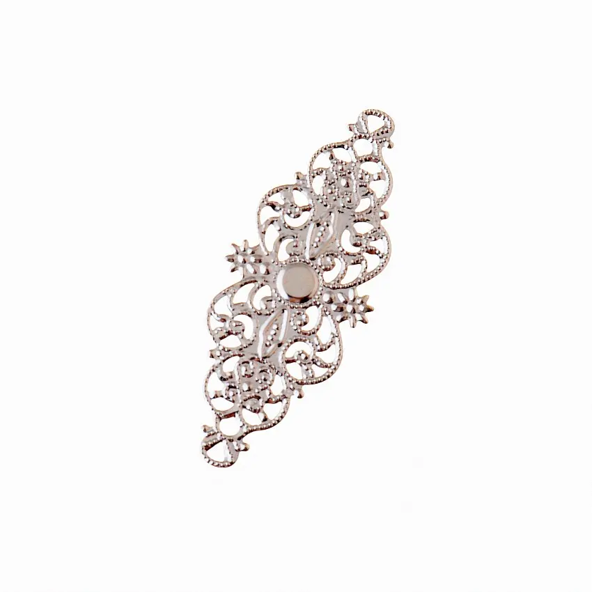 

Free Shipping 20Pcs DIY Jewelry Accessories Connectors 61*24MM Metal Leaf Ancient Headwear Hairpin Handmade Material