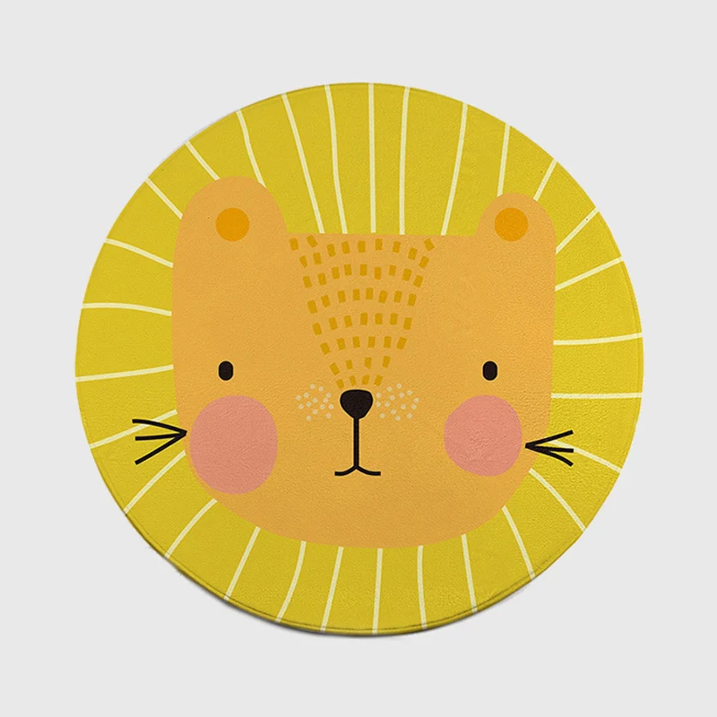 Современный мультфильм Животные с рисунком кошки медведя облако Жирафы коврики