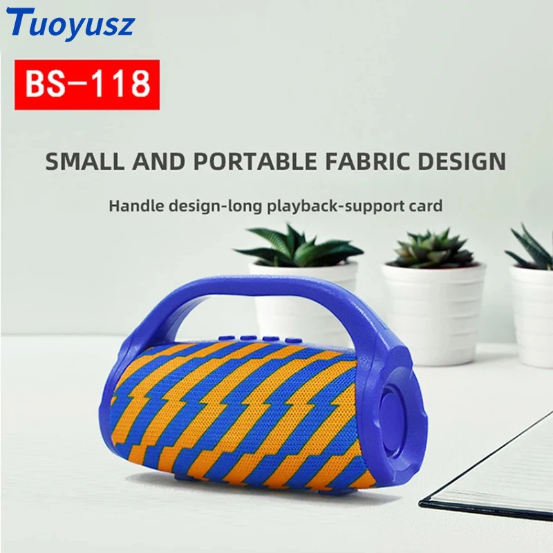 

Tooth Speaker 7 Colors AUX Outdoor Wireless Mini Portable Portable Audio TF Card Gift Small Audio