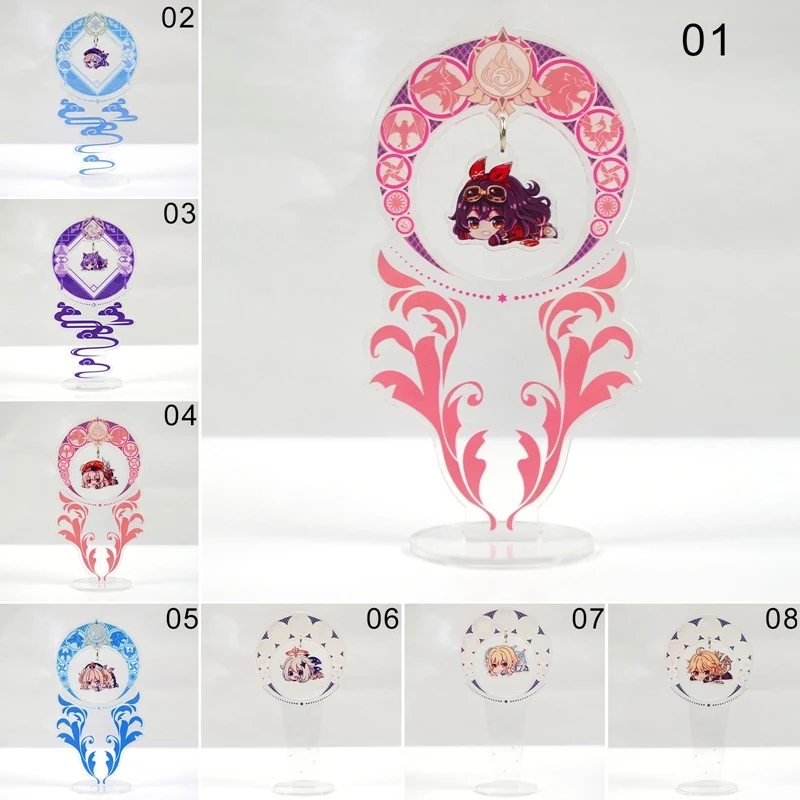 

Anime Game Genshin Impact Acrylic Desk Stand Figures Models Teenagers Figures Plate Holder Stand Model Plate Decor Gift