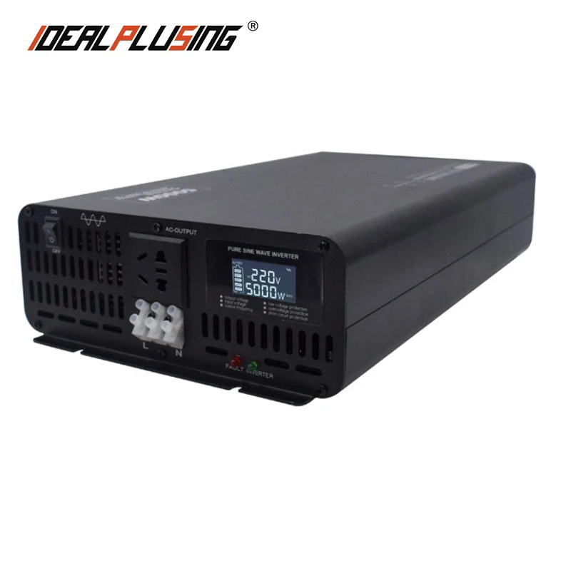 

Factory Price 12v 24v 48v 60v 72v 84V dc to 100v 110v 120v 220v 230v 240v ac 5000w pure sine wave inverter with LCD