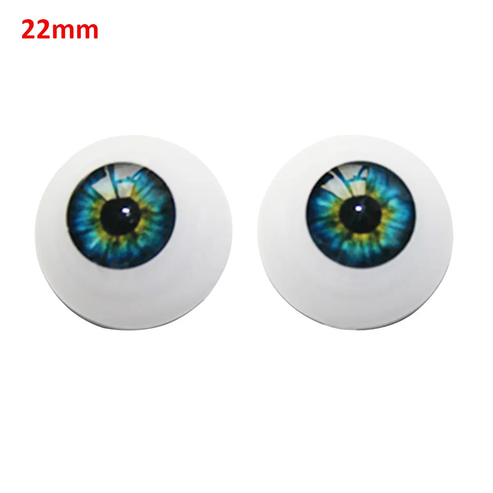 Аксессуары для кукольных глаз Reborn реалистичные полукруглые Акриловые Глаза 20 мм