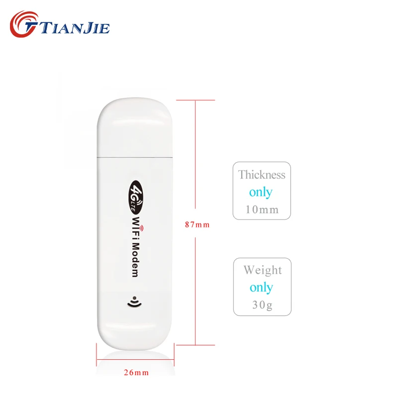 TIANJIE LTE USB Mobile Router 3G/4G 150bps Wifi Car Hotspot Portable/Mini/Wireless Modem Stick Sim Card Data Dong 150Mbps Unlock