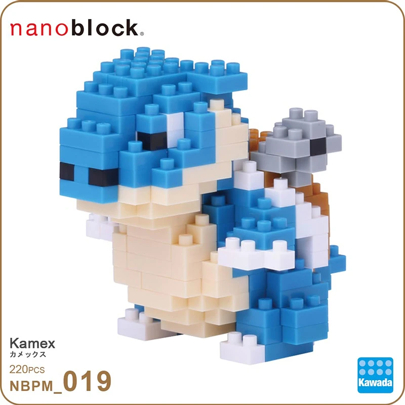 Nanoblock Pokemon Blastoise аниме 220 шт. мультфильм алмаз мини микро блок строительные блоки