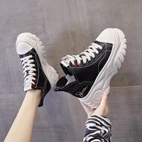 womens platform shoes high top 2021 autumn new korean style versatile student elevator womens driving shoes sneakers
