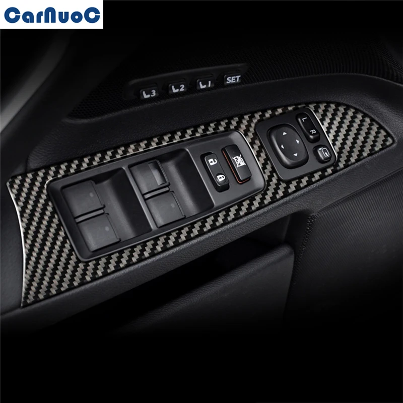 

Для Lexus IS250 300 350 2011-2012 Автомобильная панель управления окон декоративная крышка переключатель кнопка отделка стикер углеродная Наклейка Авт...